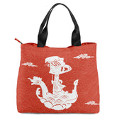 个性化定制打印Logo品牌名中国莆田特色妈祖文化主题女士手提包红色YW202-23023009