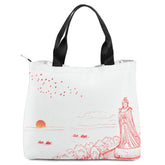 定制打印Logo品牌名中国莆田特色妈祖文化主题女士手提包白红色YW202-23023007