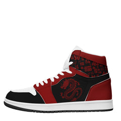 个性定制打印中国龙图案高帮运动鞋黑红色白鞋带AJ1H-24025007_1