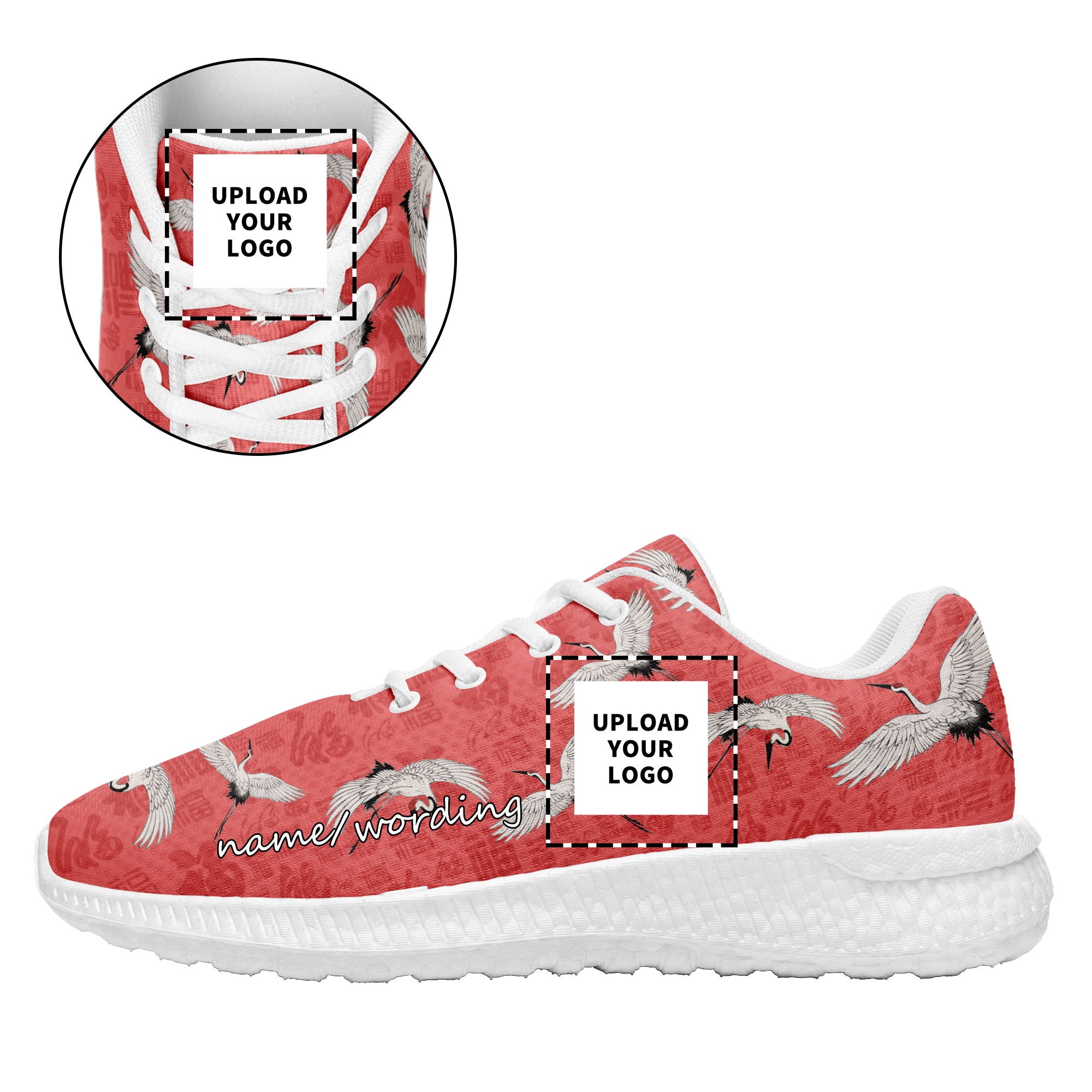 个性化设计定制打印LOGO时尚湄洲妈祖主题运动鞋红色白底BLD2-2428010_7