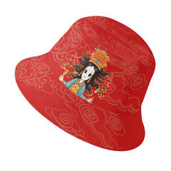 定制打印Logo个性化设计中国莆田特色妈祖文化主题文化户外渔夫帽红色PR058-23025004-1