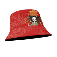 定制打印Logo个性化设计中国莆田特色妈祖文化主题文化户外渔夫帽红色PR058-23025004-3
