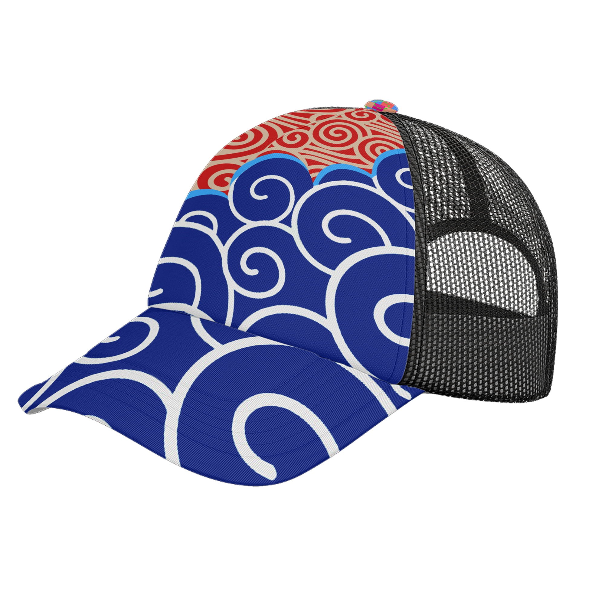 定制打印Logo个性设计中国莆田特色妈祖文化主题户外鸭舌帽红蓝色PR111-23025001-1