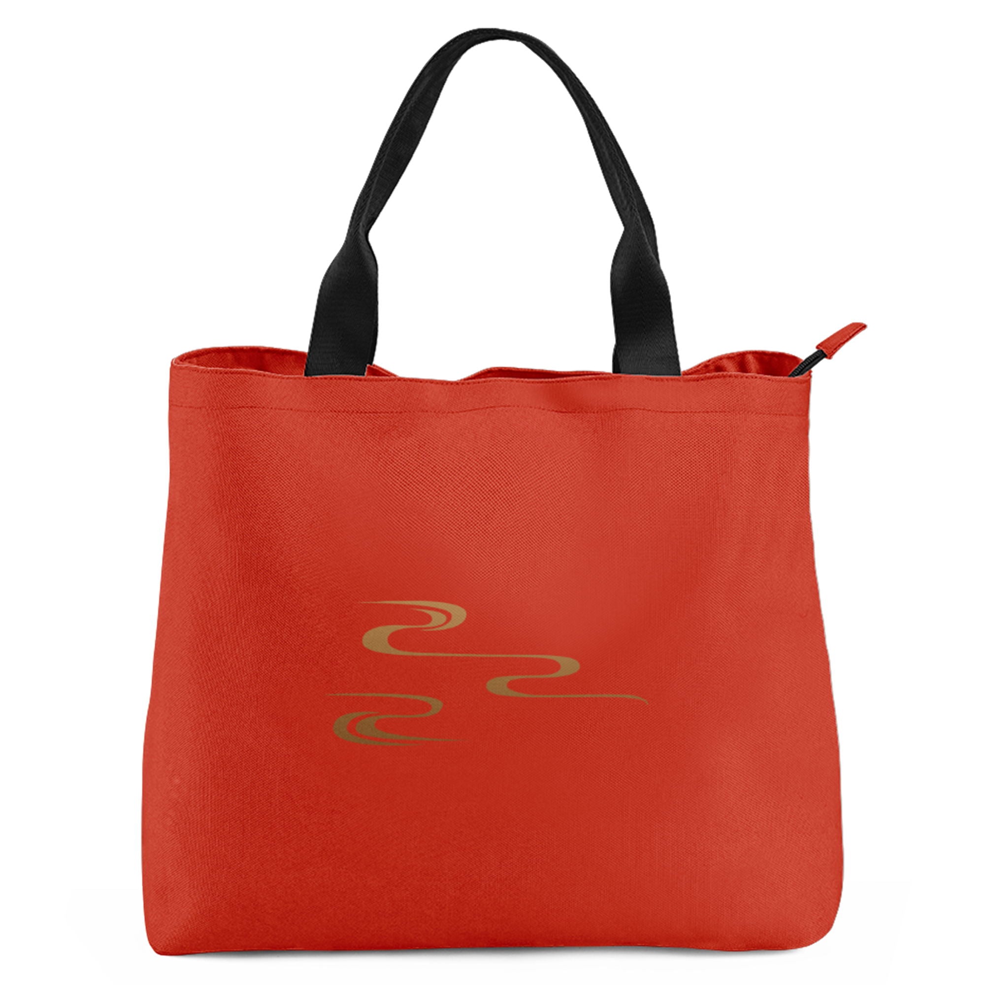 柔性定制打印Logo中国莆田特色妈祖文化主题女士手提包橙红色YW202-23023008-3